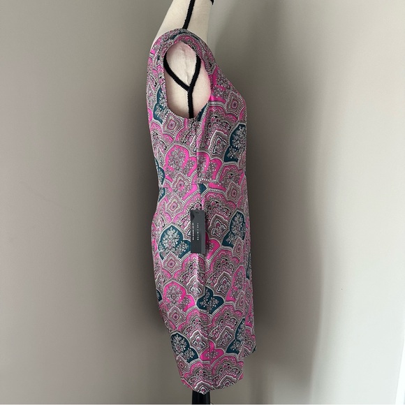 The Limited Pink Medallion Paisley Floral Print Sheath Dress Size 8 - Picture 3 of 9